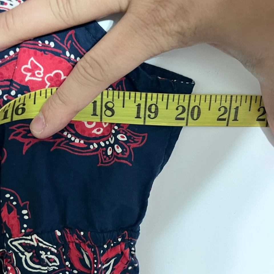 Blusa Top Mujer Faded Glory Boho Paisley Talla XL (16-18) Multicolor Sin Mangas Foto 3 de 4