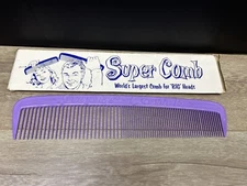 Vintage Fishlove & Co. Novelty 1960s SUPER COMB for Big Heads Funny Gag Gift