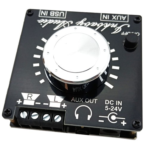 Stereo Sound Amplifier Bluetooth Audio Receiver Board 2x30W USB AUX 3.5mm Port - Picture 9 of 11