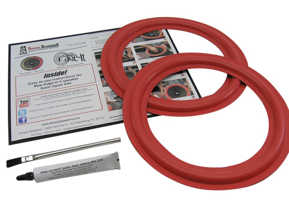 Cerwin Vega D2 D3 Woofer Foam Repair Kit FSK10AR for 101W2 & DXW10 Speakers