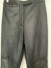 Vintage Wilsons Leather Maxima Leather Pants Women's 2 Black Straight Leg Biker
