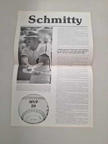 Philadelphia Phillies Yearbooks 1975 & COMEBACK KIDS Schmidt Maddox McGraw Rose - Picture 15 of 16