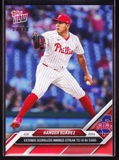 Ranger Suarez Philadelphia Phillies Scoreless Streak 2024 Topps Now #85 Red 3/10