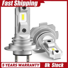 2x H7 LED Headlight Kit High Low Beam Bulb 120W 50000LM Super Bright 6500K White