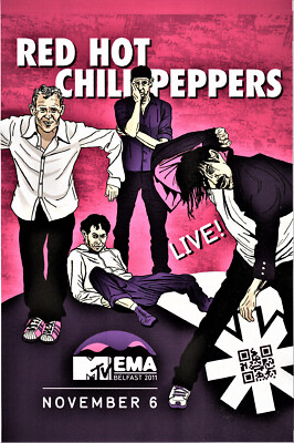 RED HOT CHILI PEPPERS Concert Poster 12