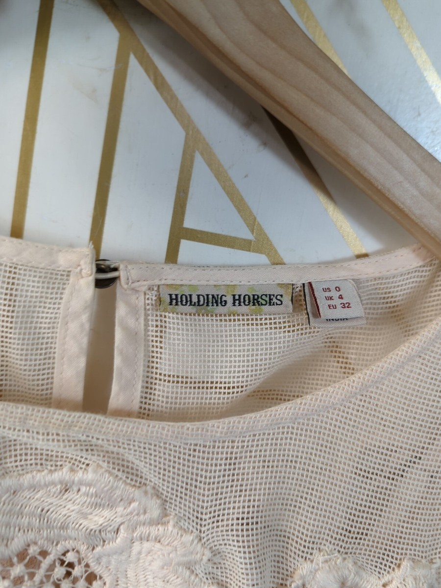 ANTHROPOLOGIE Holding Horses MAGNOLIA EMBROIDERED Lace Dress Size 0 Light Pink ANTHROPOLOGIE Holding Horses MAGNOLIA EMBROIDERED Lace Dress Size 0 Light Pink