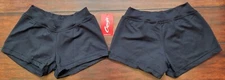 NWT Capezio Black Shorts BX600 Adult Small, Medium, Large Available