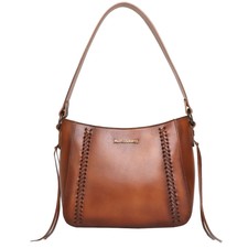 Montana West Genuine Leather Purses For Women Hobo Bags With Tooling Handle &...