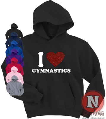 British Gymnastics Zip Up Hoodie Kids I Love Gymnastics Kids