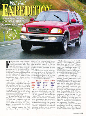 1997 Ford Expedition - Road Test - Classic Original Article H41 | eBay