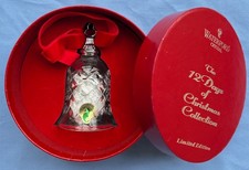Waterford Crystal 12 Days of Christmas Bell 4th Edition Calling Birds