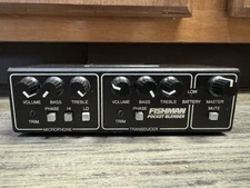 Fishman Pocket Blender Acoustic Mic Transducer Preamp EQ Mixer Stand Mount Hole