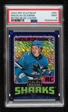 2024 O-Pee-Chee Platinum Retro Rookies Blue Luster Macklin Celebrini PSA 9 01g1