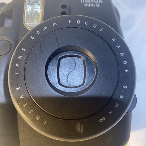 Fujifilm Instax Mini 8 Black Instant Film Camera No Battery Cover - Picture 2 of 10