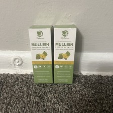 2X Mullein Liquid 2oz Extract Herbal Drops Lung Detox Immune System Support