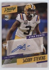 2021 Panini Chronicles Draft Picks Green JaCoby Stevens #PS-JST Auto 09if
