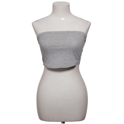 Boohoo, Tube Top, Größe: 38, Grau, Einfarbig, Damen #JsD