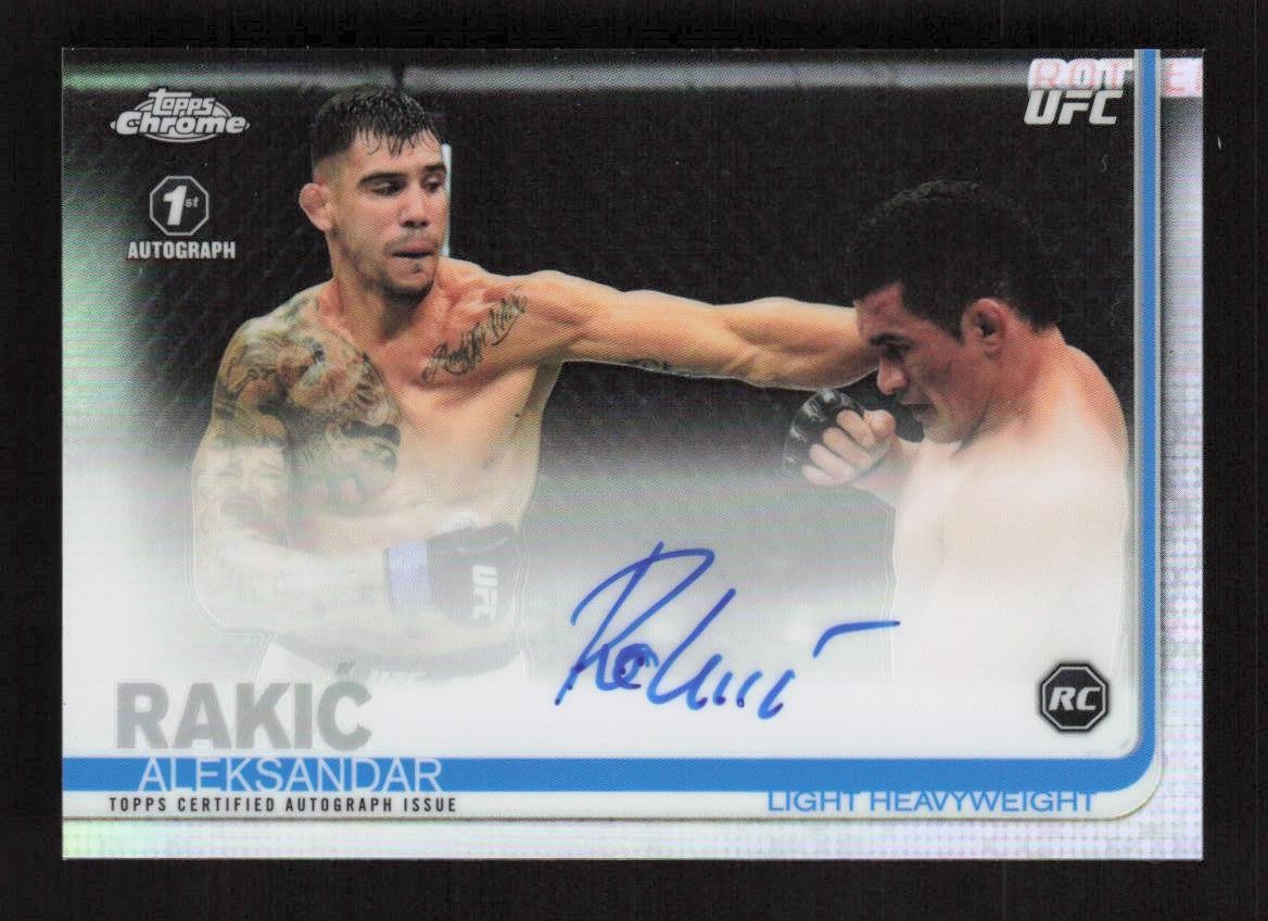 Aleksandar Rakic 2019 Topps Chrome UFC #FA-AR Autographs AU