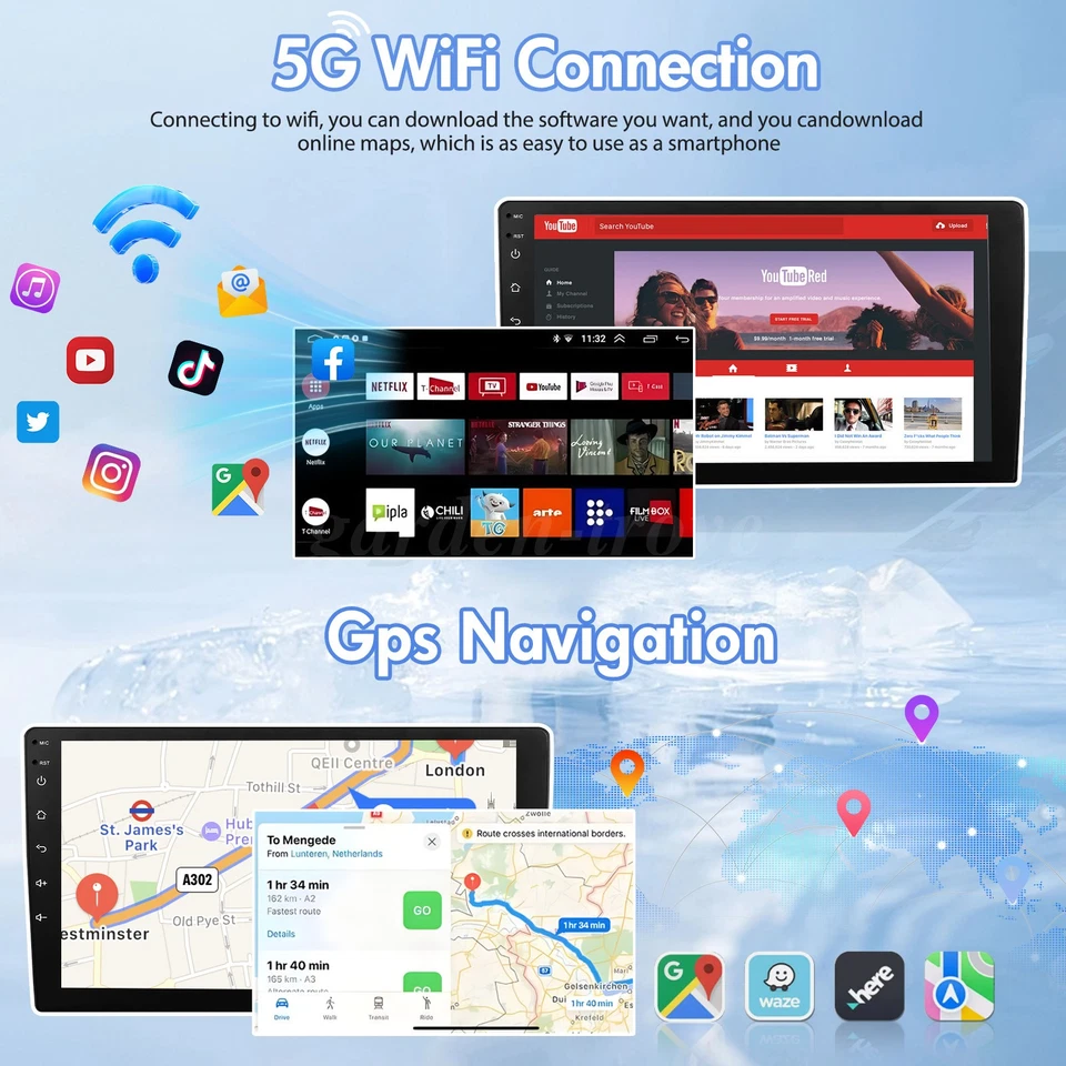 For 2004-2008 Ford F-150 F150 Apple Carplay Car Radio Android 13 Navi GPS Player Foto 4 de 4