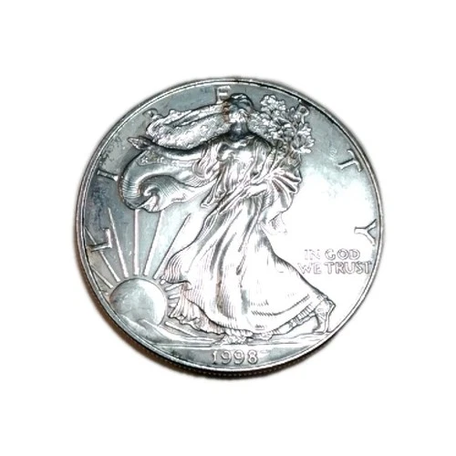 1998 $1 American Silver Eagle, US Mint, 1 oz .999 Fine Silver