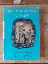 First edition hardback book 1955 The Magician's Nephew, C S Lewis. Gt. condition