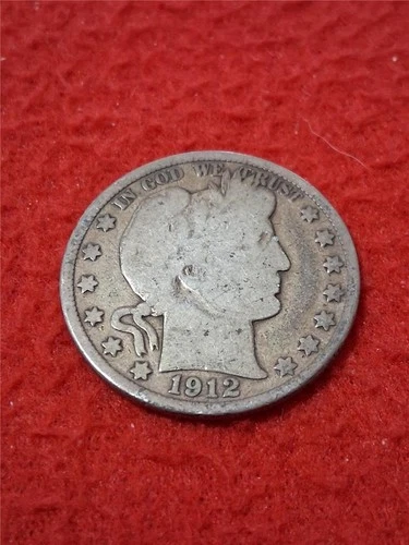 1912-S CIRCULATED Barber Silver Half Dollar                            #MF-1253