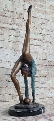 Unterzeichnet Bronze Statue Kunst Deko Turner Skulptur Auf Marmor Basis Figur