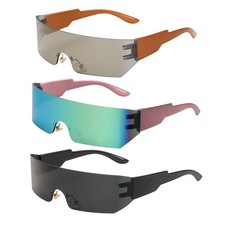 Sunglasses for Women Men, PC Future Style Sunglasses, Purple  Black  Brown