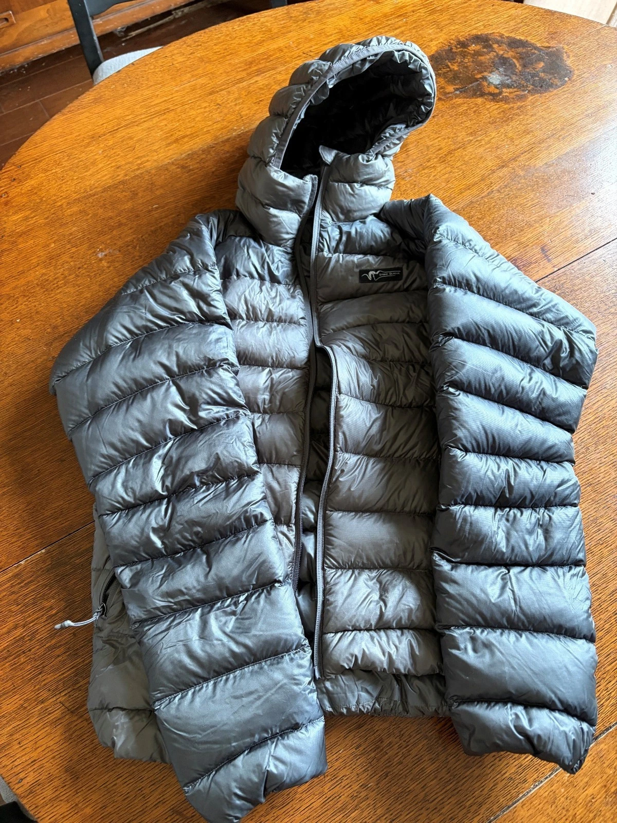 Stone Glacier Grumman Puffer Down Jacket Size Small- Silver - product detail image 5