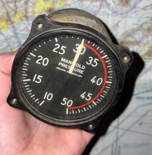 Antique Aircraft Manifold Gauge Flight Isntrument