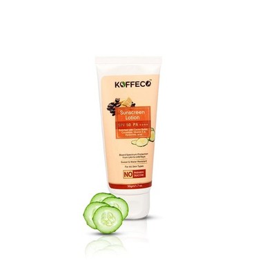 Koffeco Sunscreen Lotion Spf 50 For All Skin Types 50ml