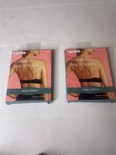 Fashion Forms Invisible Bra Straps 2-Pack Strap Solutions, 3 Pairs Each New