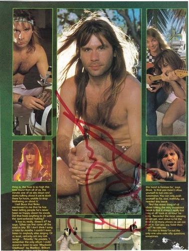 IRON MAIDEN Set FULLY SIGNED Bruce Dickinson Murray Smith Harris Nicko AUTOGRAPH