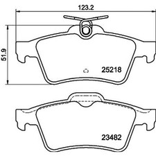 Hella Bremsbeläge hinten für Peugeot 508