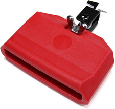 Jam Block, Red Musical Percussion Block, Latin Drum Instrument, Plastic
