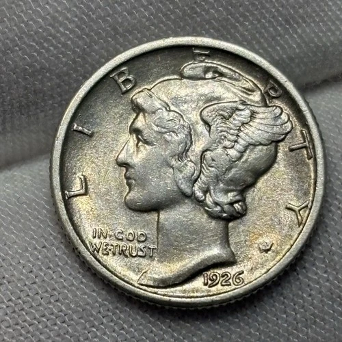 1926 P Mercury Dime AU