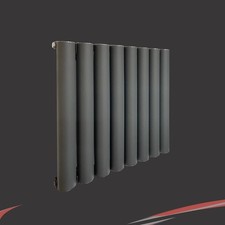 Image of Aluminium Designer Curved Radiators TAURUS Anthracite Vertical & Horizontal