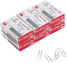 Paperclips for Office School Personal Use, 1 Nonskid Paper Clip 1-2/7" , 600