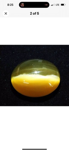 74.00 Ct Natural Chrysobery Brown Cats Eye Oval Cut Cabochon Loose Gemstone - Picture 2 of 5