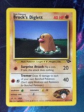 Brock's Diglett - Gym Challenge - Common - 67/132 - Vintage Pokemon Card - Anime