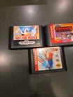 VINTAGE LOT OF (3) SEGA GENESIS GAMES SONIC EARTHWORM JIM COMIX ZONE