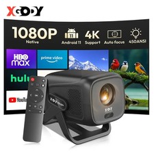 XGODY Proiettore 4K 450ANSI Proiettore Android 11 a corto raggio Autofocus e Key