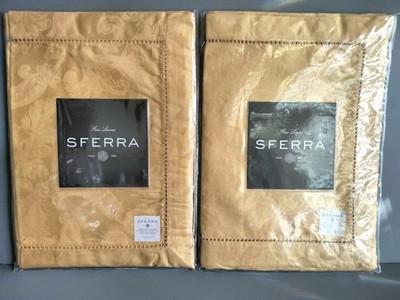 New 8pc Sferra Acanthus Gold  Placemats  14'' x 20''