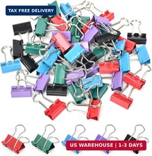 Binder Clips 50 Pcs 0.75 in Small Paper Clips for Office