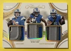 2025 Flawless Football Triple Patches Jared Goff Jahmyr Gibbs Montgomery 02/25