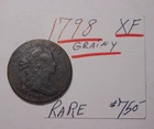 Photo of a 1798-P Large Cent from an eBay listing that sold on Jul 19, 2026