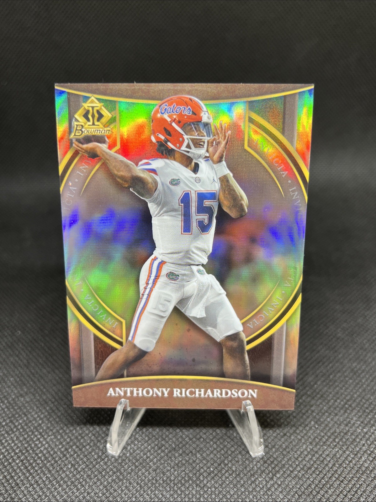 2022 Bowman University Chrome - Bowman Invicta Anthony Richardson #BI-6 (RC)