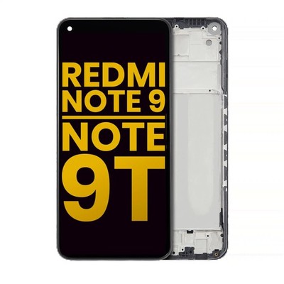 Original LCD-Display mit Rahmen für Xiaomi Redmi Note 9 5G / Note 9T Aufbereitet