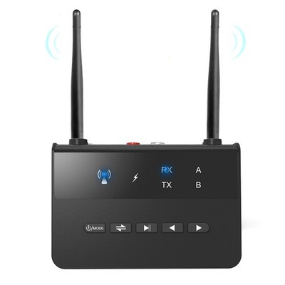 Bluetooth 5.0 RCA Transmitter Receiver Audio Adapter Converter 3.5mm AUX Jack B