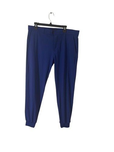 Pantalones GREYSON Montauk para Hombres 36 X 30 Azul Rendimiento Golf Jogger Elastizados NUEVO
